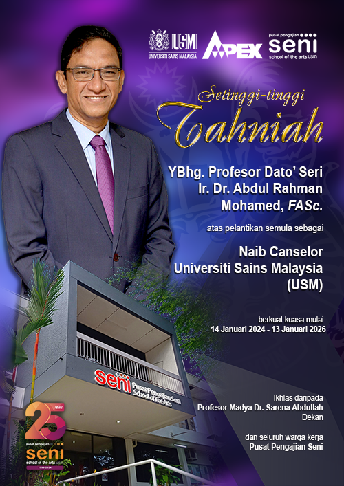 Poster VC Baharu USM Dato Prof Rahman Pelantikan semula